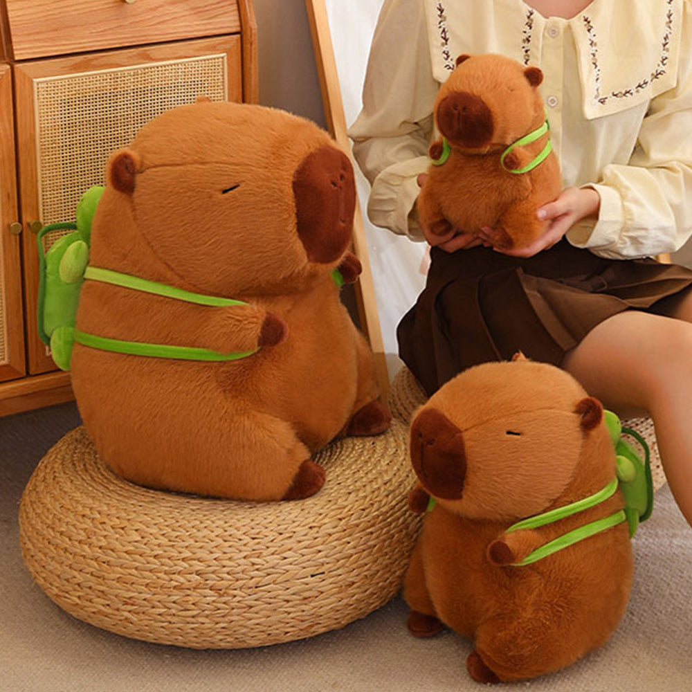 Capybara With Tortoise Backpack