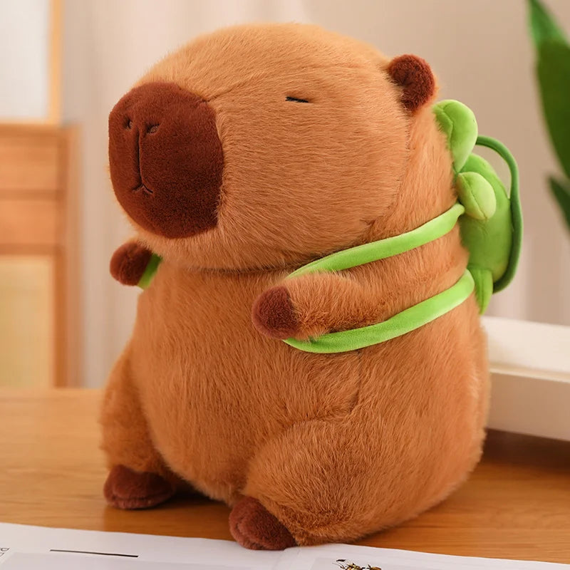 Capybara With Tortoise Backpack