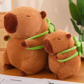 Capybara With Tortoise Backpack
